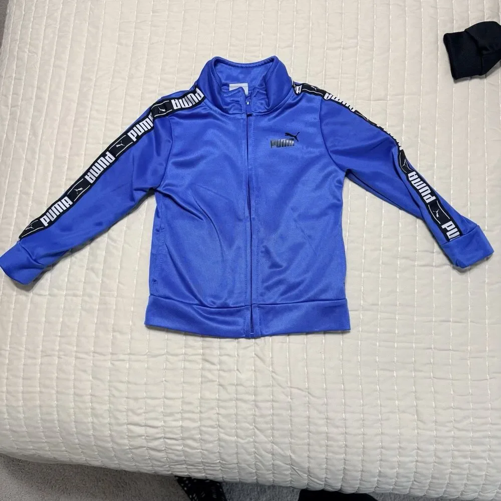 Toddlers Puma Sweatsuit Top And Bottom | 2T | Blue & Black
